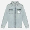 Denim shirt with DG logo