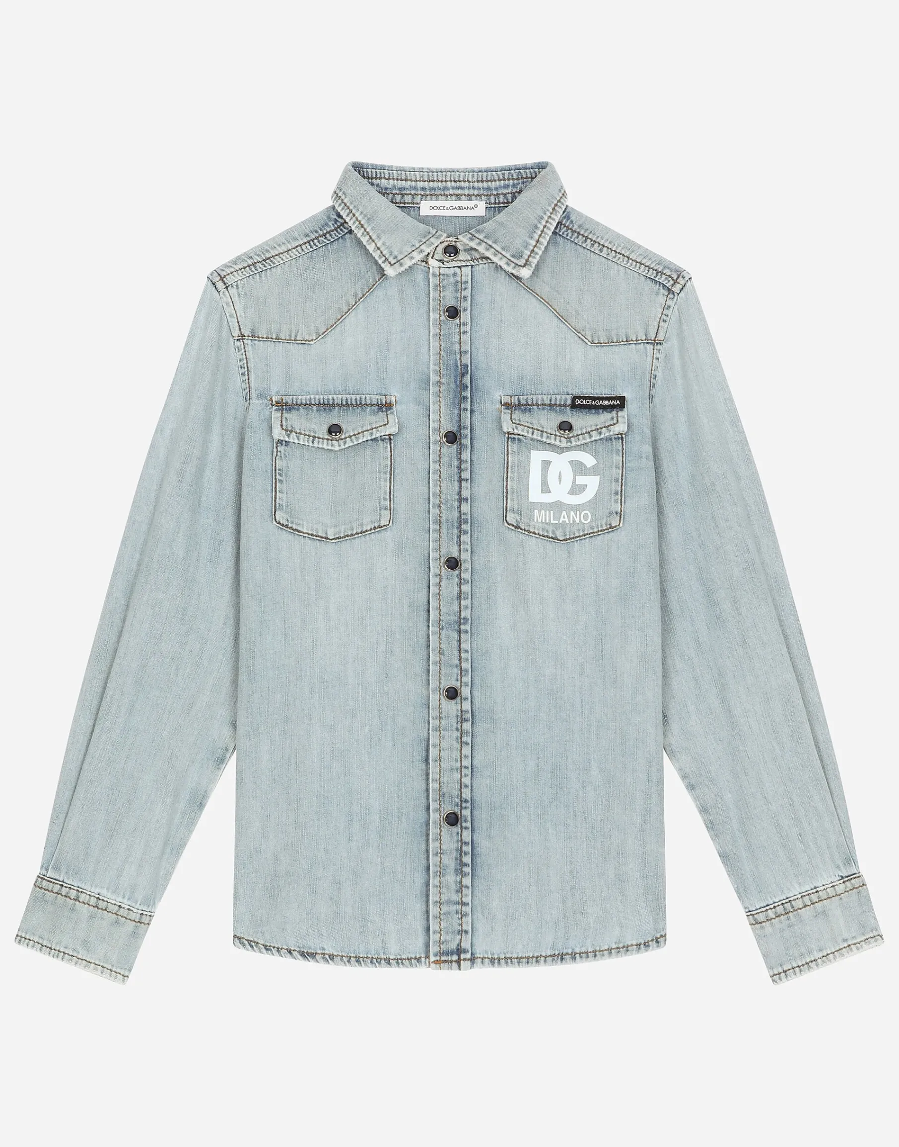 Denim shirt with DG logo