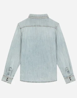 Denim shirt with DG logo