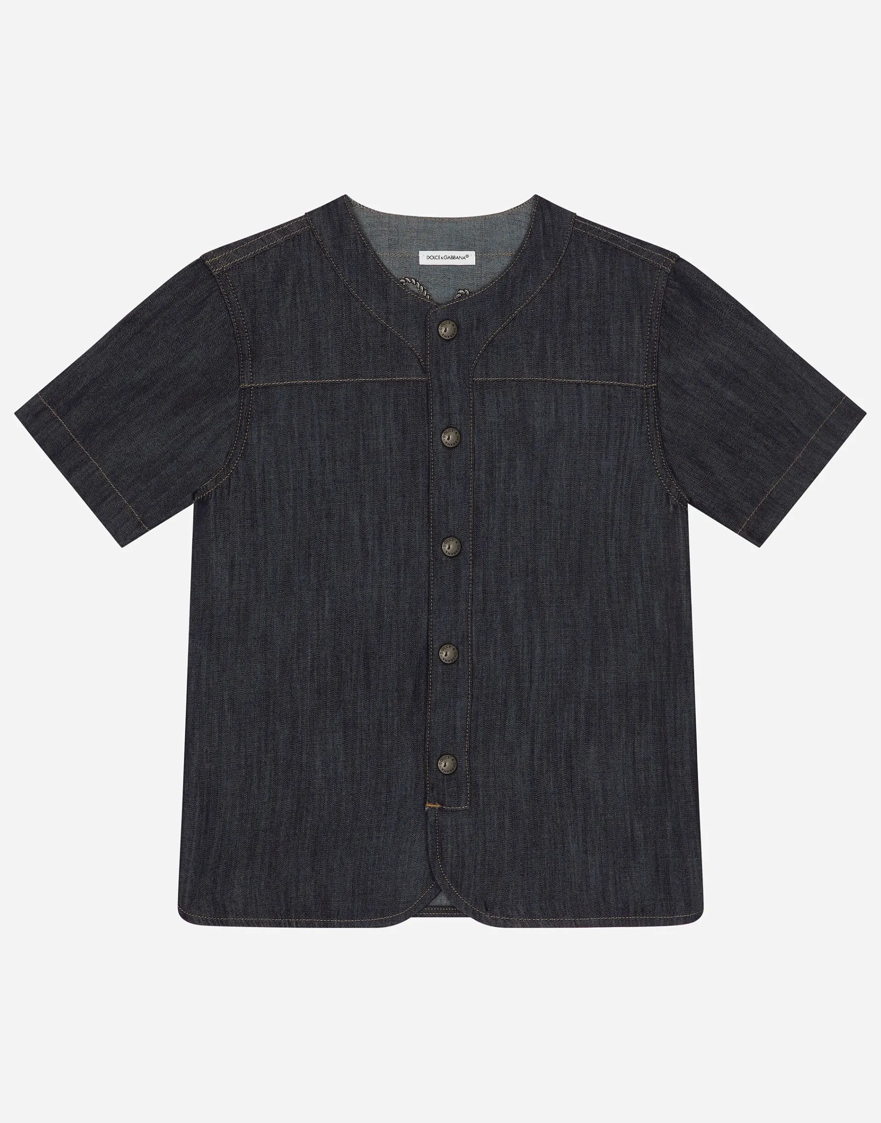 Denim shirt with Dolce&Gabbana logo