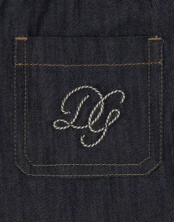 Denim shorts with DG logo