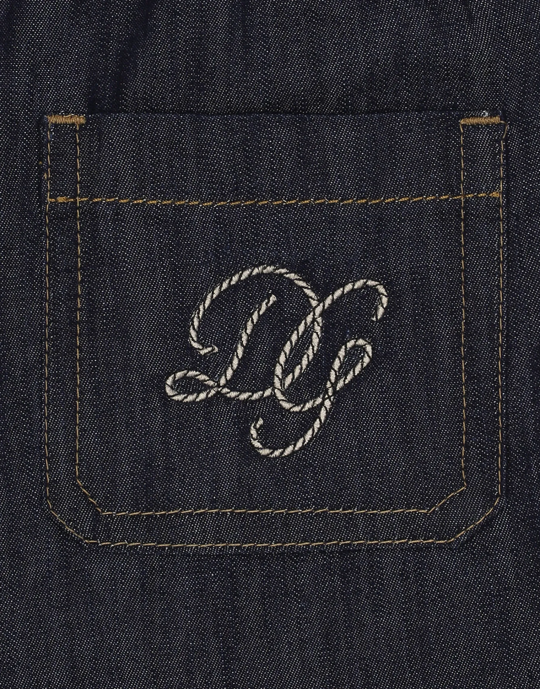 Denim shorts with DG logo
