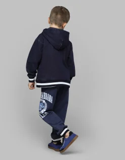 Denim-look jersey hoodie with Dolce&Gabbana logo