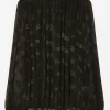 Devoré satin blouse with all-over DG logo