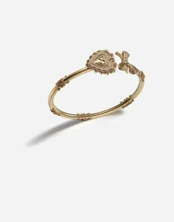 Devotion bracelet in yellow gold with diamonds