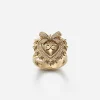 Devotion ring in yellow gold with diamonds