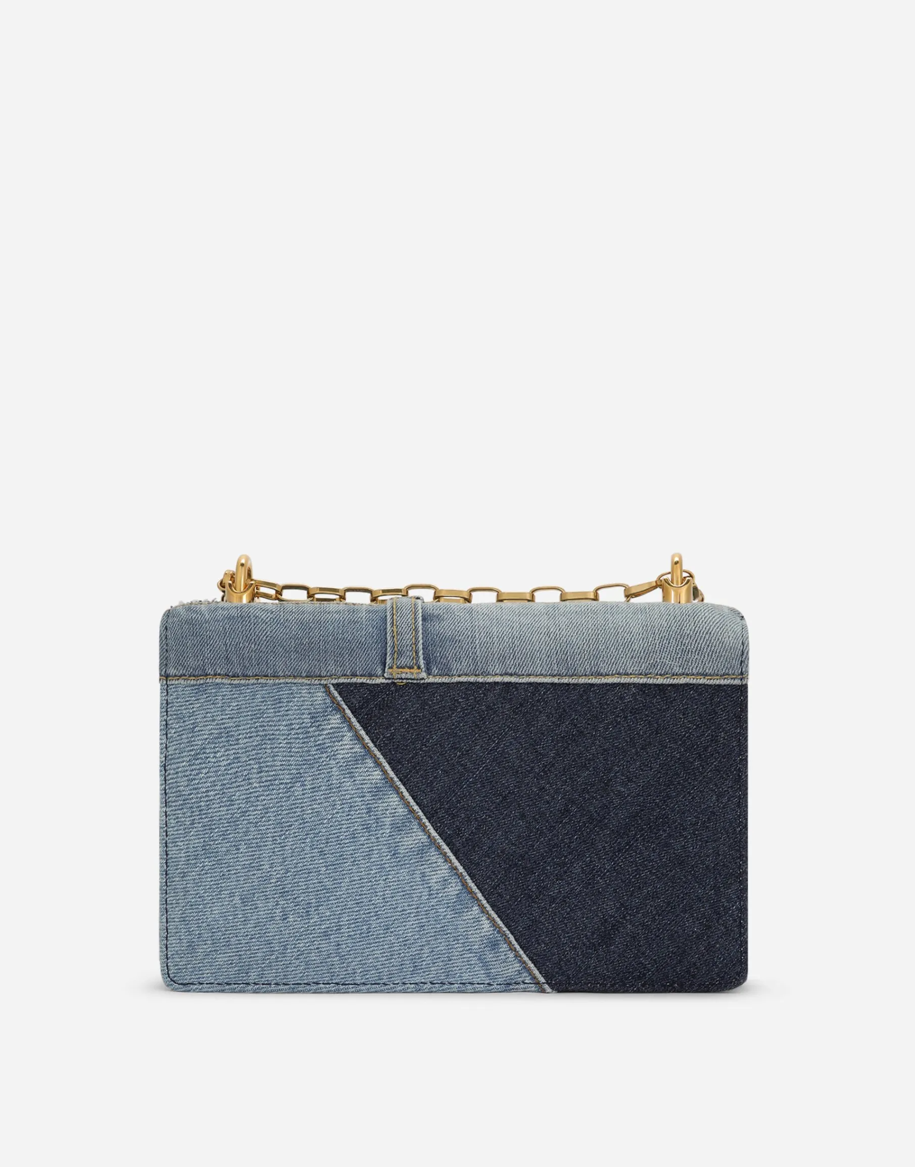 DG Girls bag in patchwork denim and plain calfskin