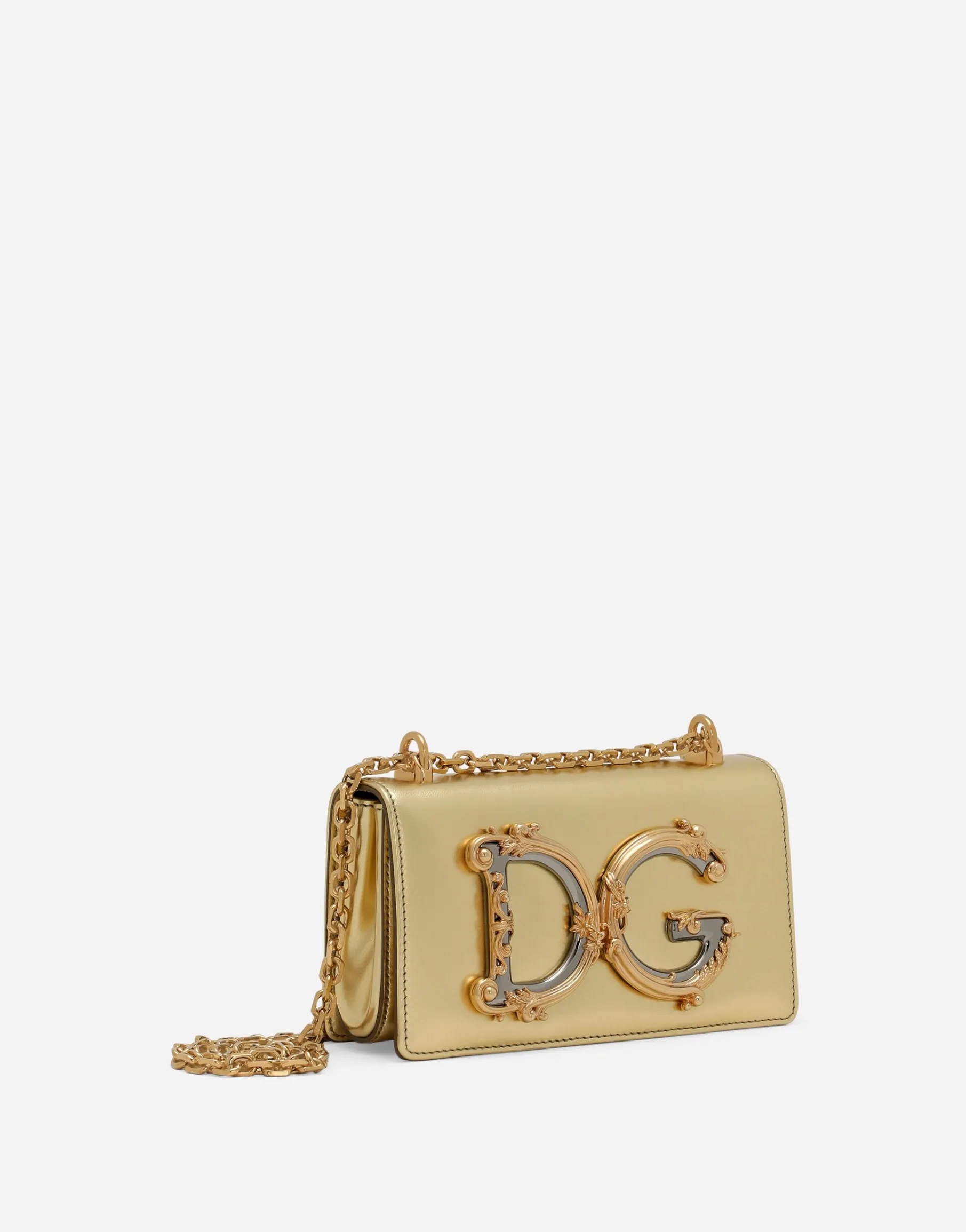 DG Girls phone bag in nappa mordore leather