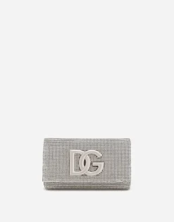 DG logo bag in crystal mesh