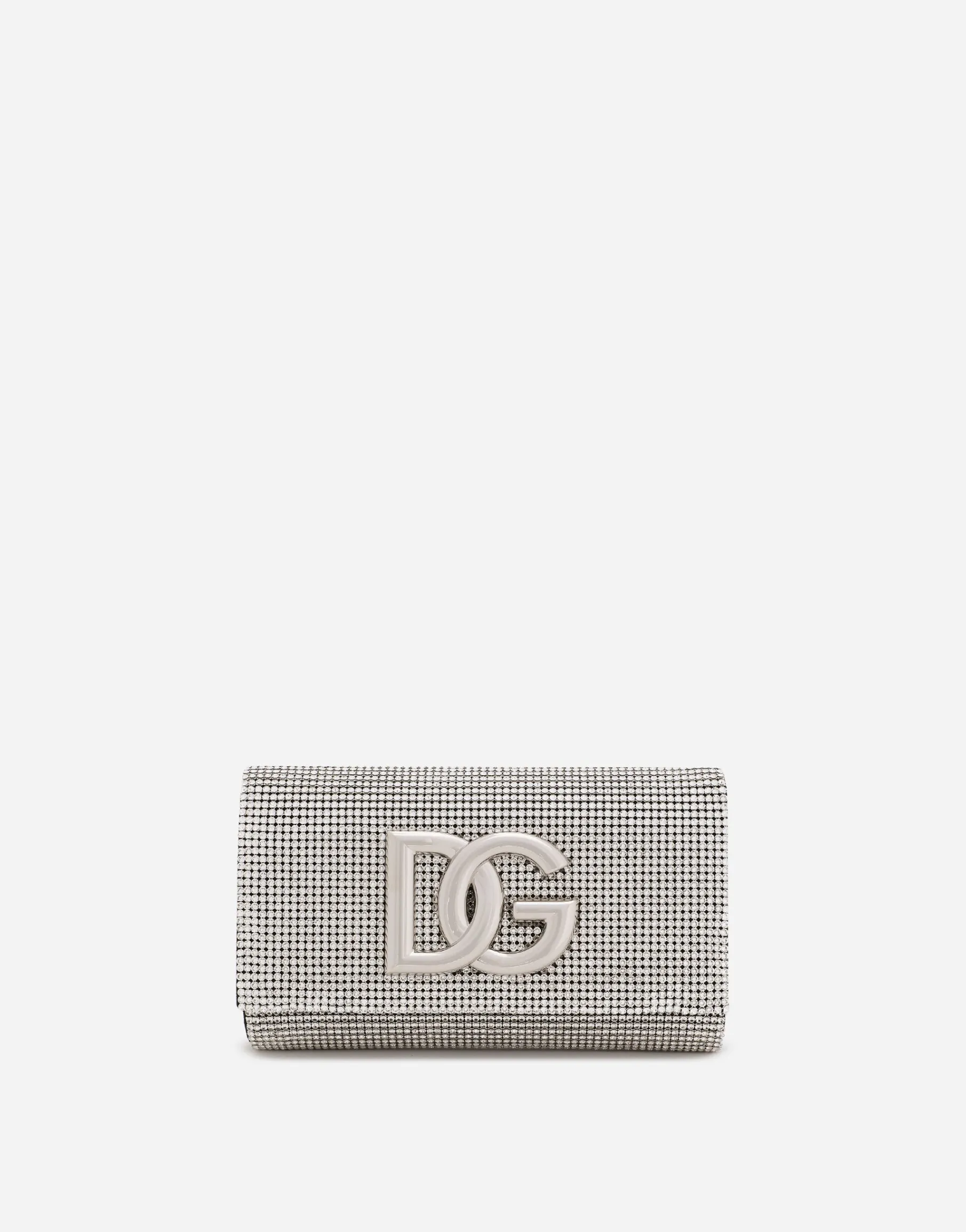 DG logo bag in crystal mesh