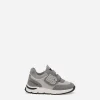 DG Running low-top sneakers in mesh and split leather