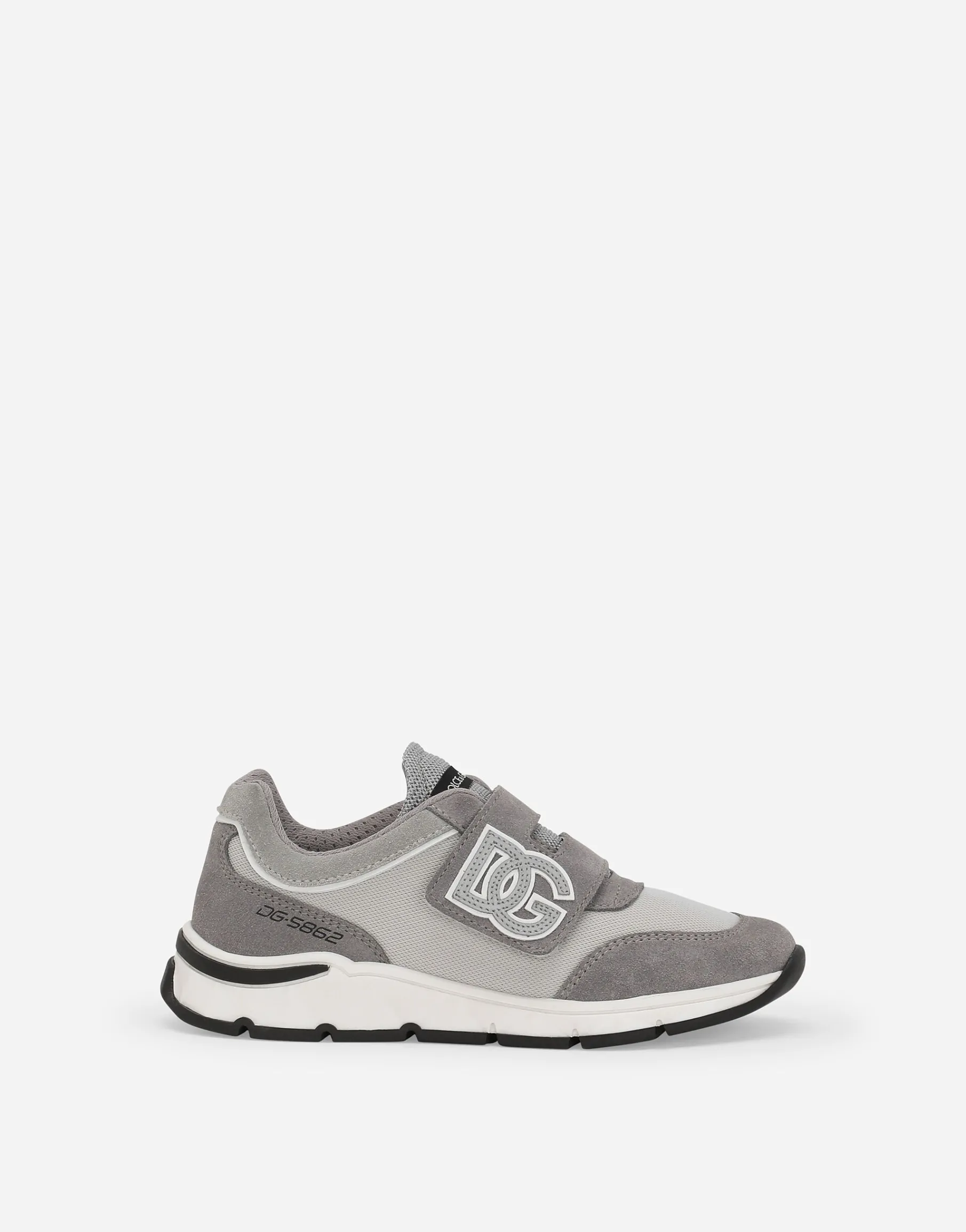 DG Running low-top sneakers in mesh and split leather