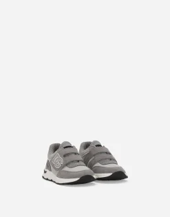 DG Running low-top sneakers in mesh and split leather