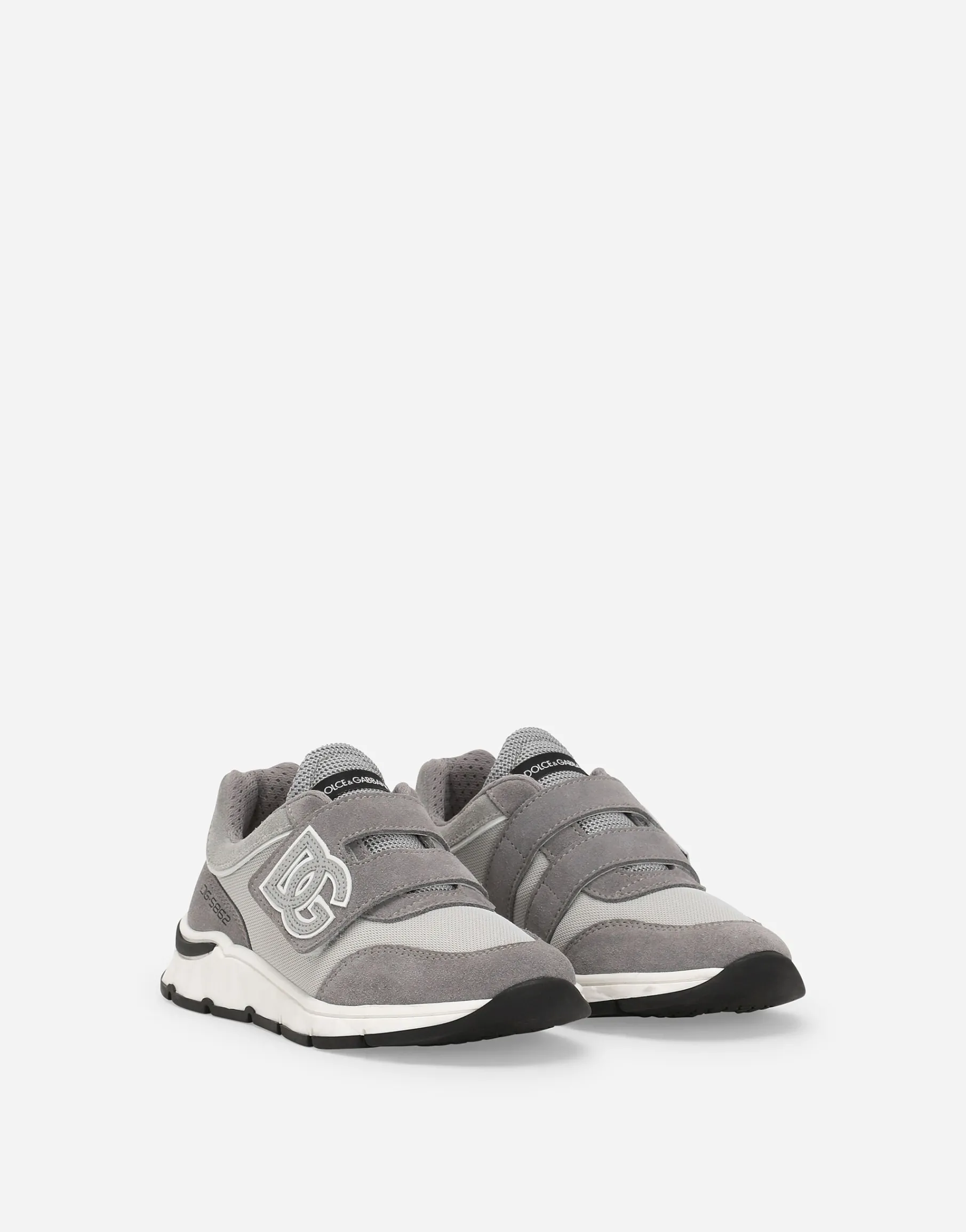 DG Running low-top sneakers in mesh and split leather
