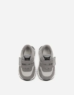 DG Running low-top sneakers in mesh and split leather