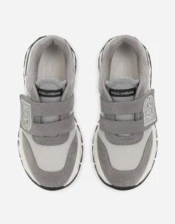 DG Running low-top sneakers in mesh and split leather