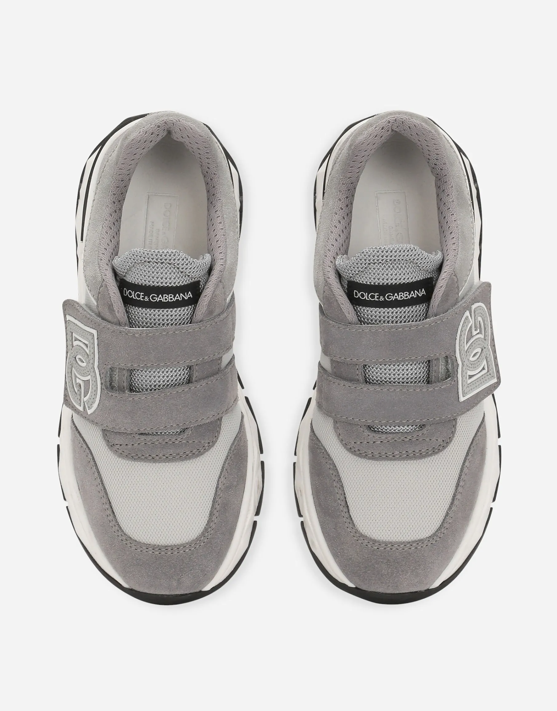 DG Running low-top sneakers in mesh and split leather