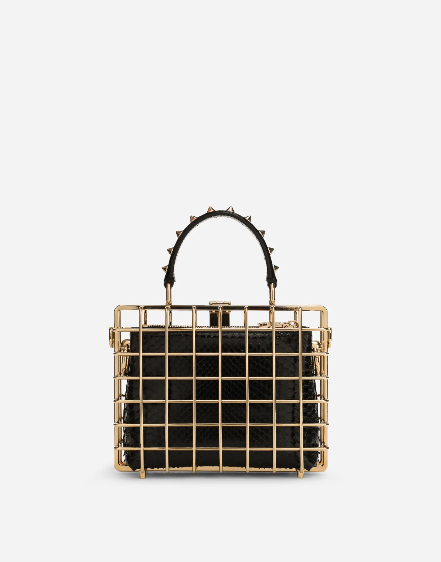 Dolce Box bag in metal and ayers