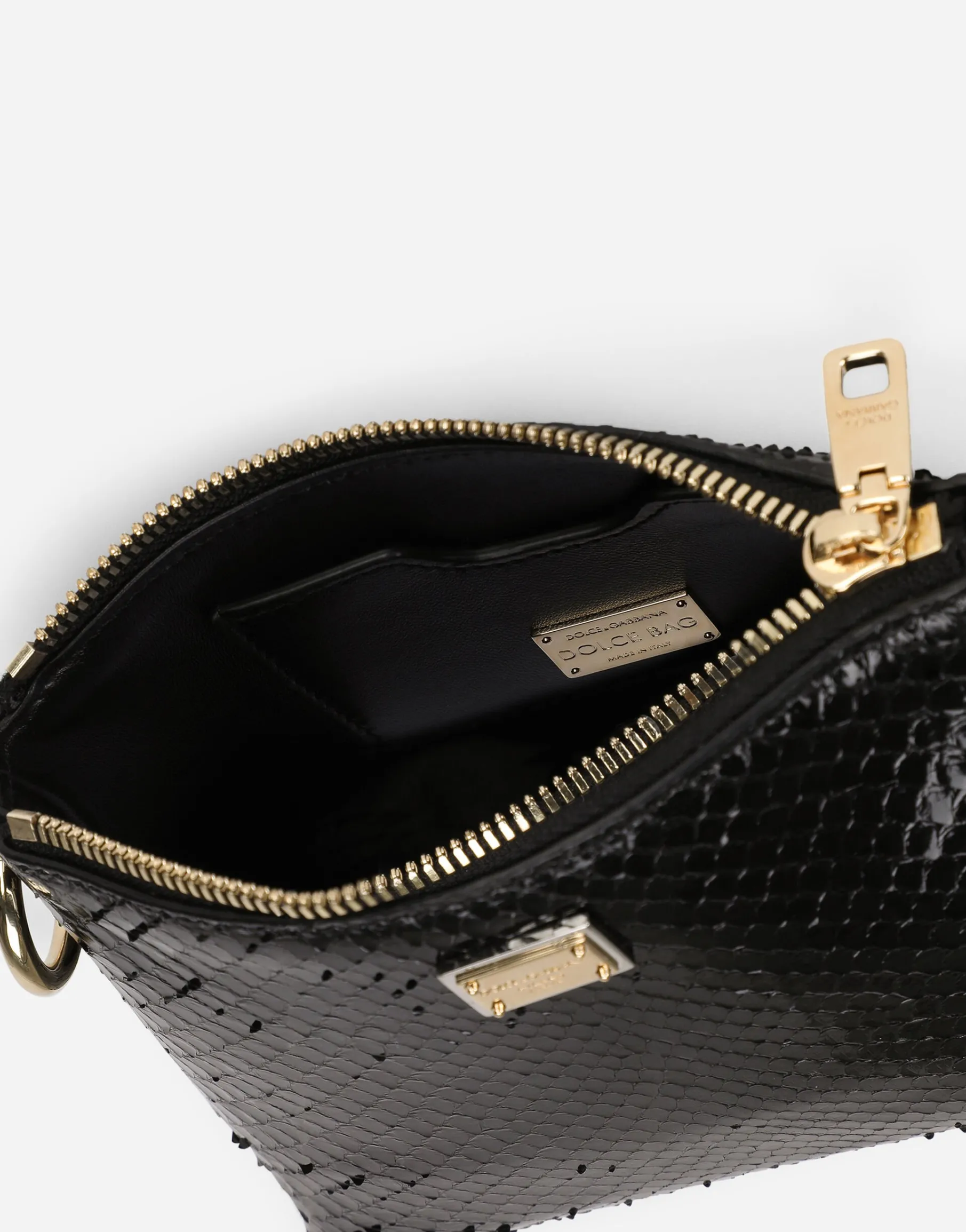 Dolce Box bag in metal and ayers