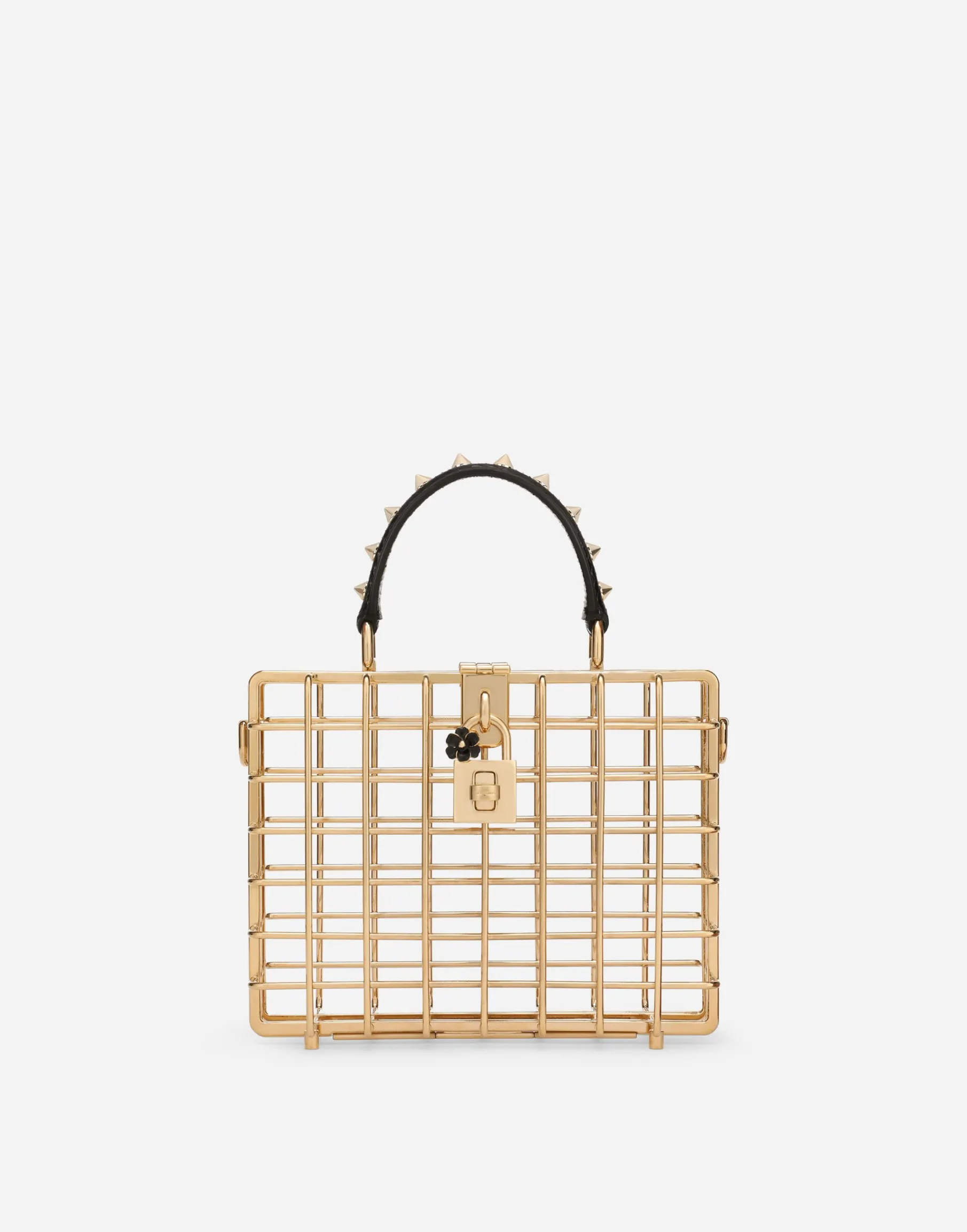 Dolce Box bag in metal and ayers