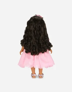Doll with chiffon dress