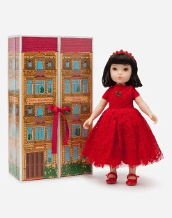 Doll with lace dress
