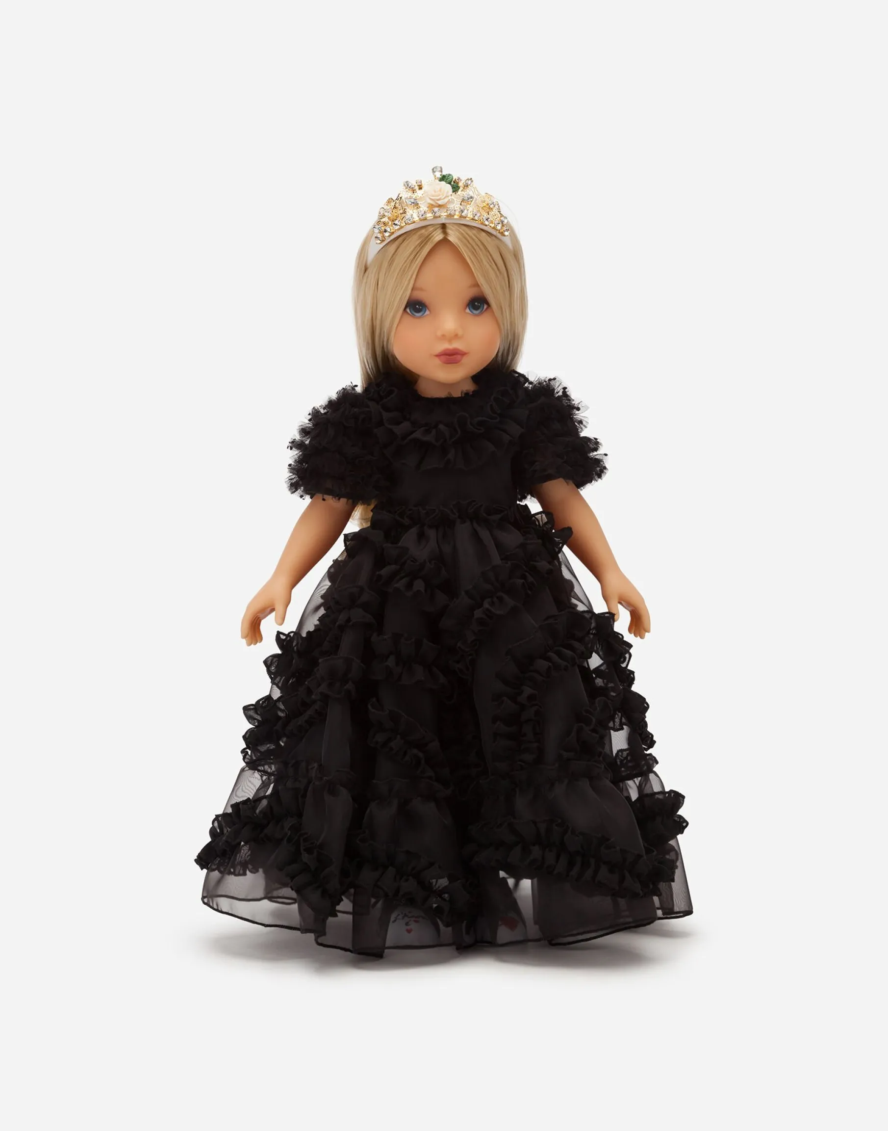Doll with organza dress