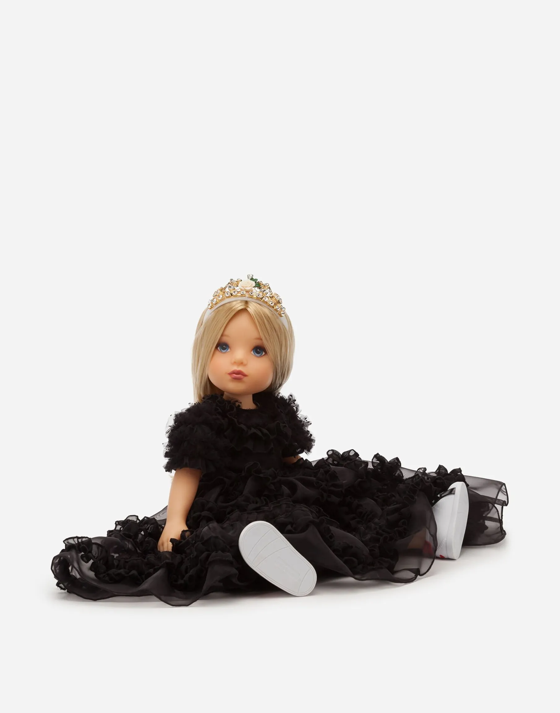 Doll with organza dress