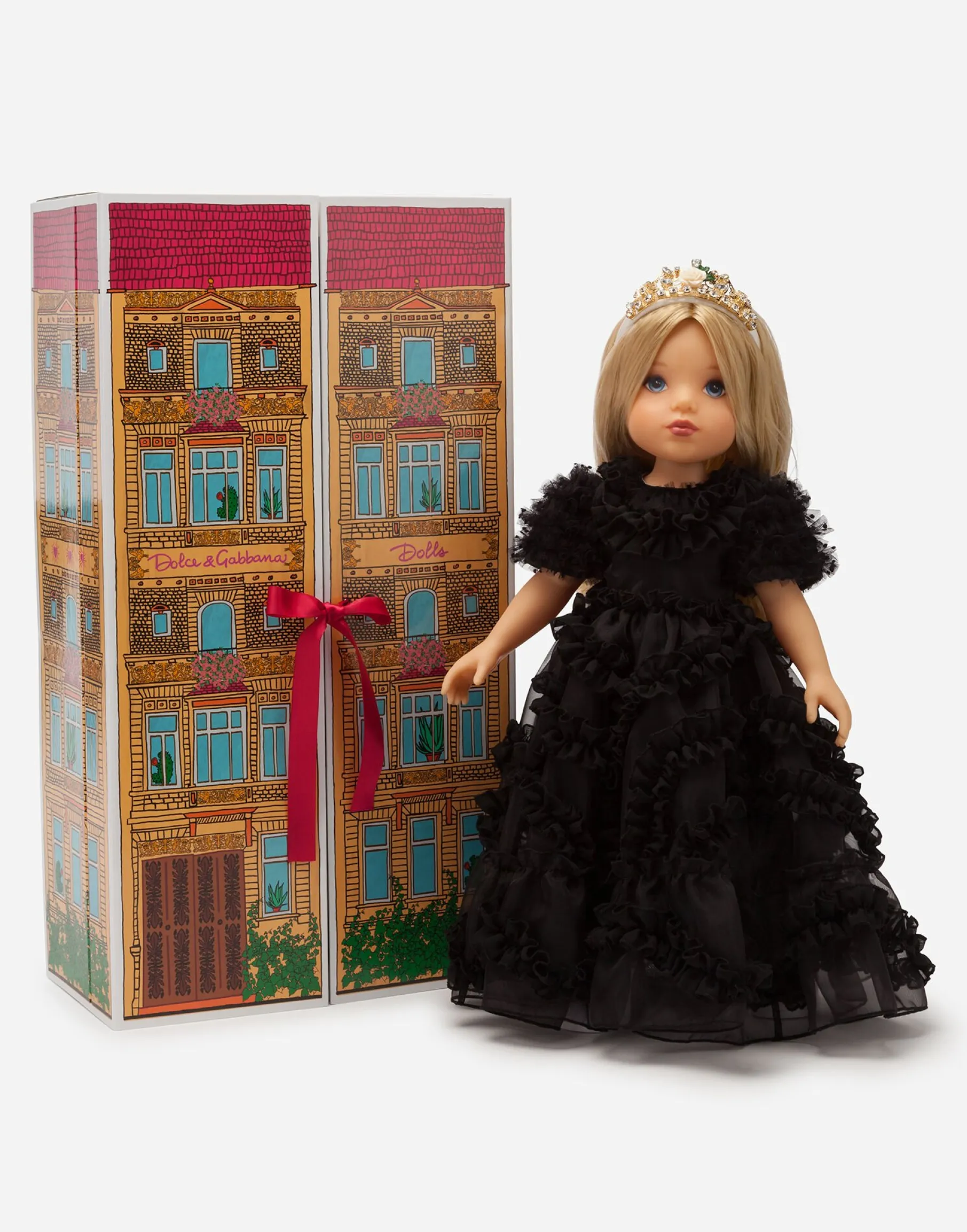 Doll with organza dress