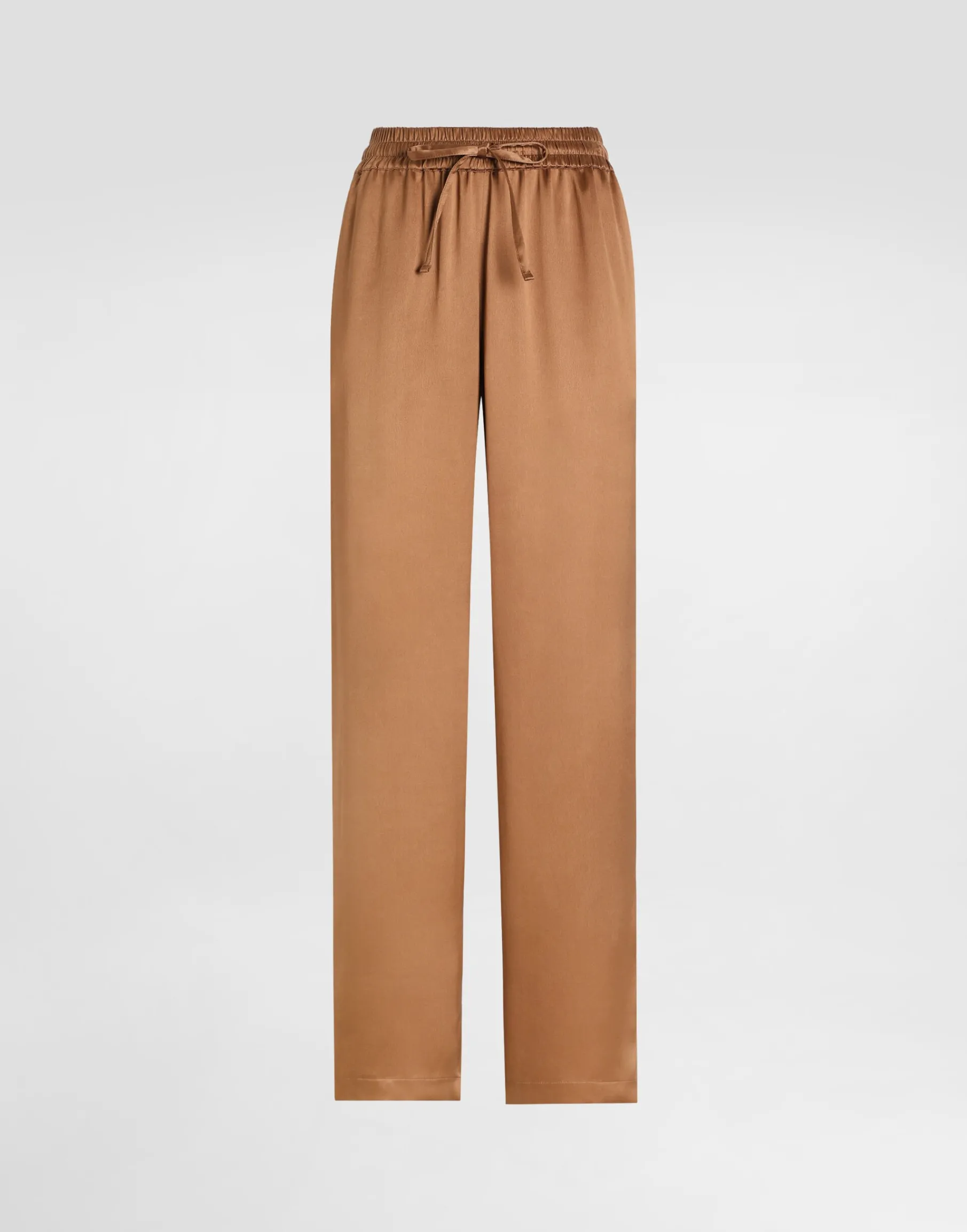 Double silk satin pajama pants