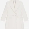 Double-breasted cady coat