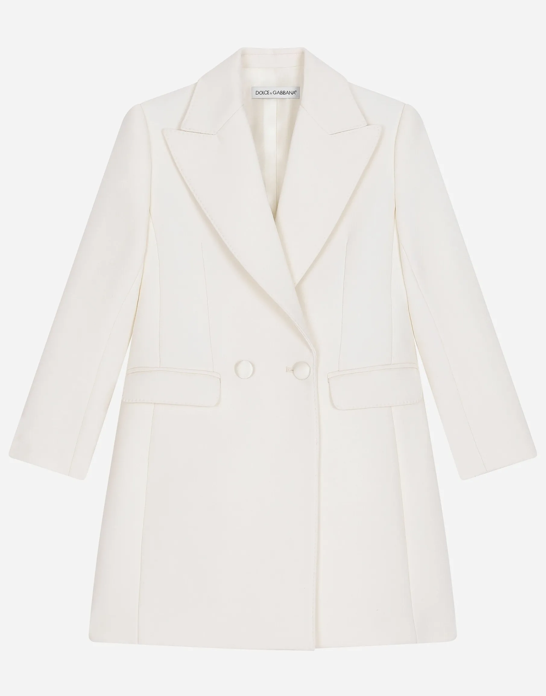 Double-breasted cady coat