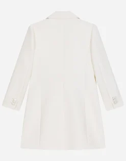 Double-breasted cady coat