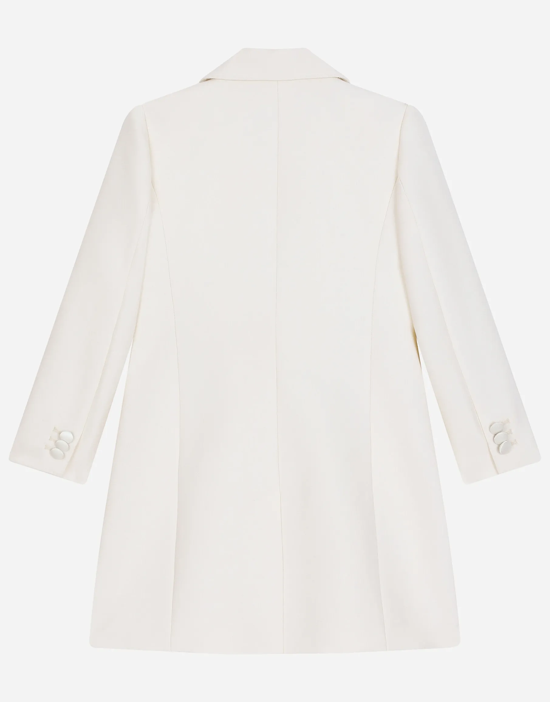 Double-breasted cady coat