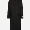 Double-breasted cashmere pea coat