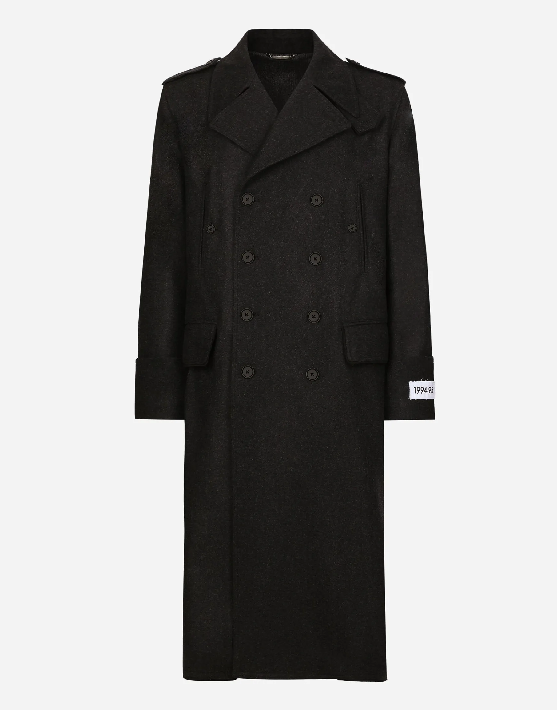 Double-breasted cashmere pea coat