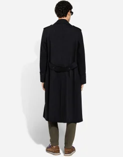 Double-breasted cashmere pea coat