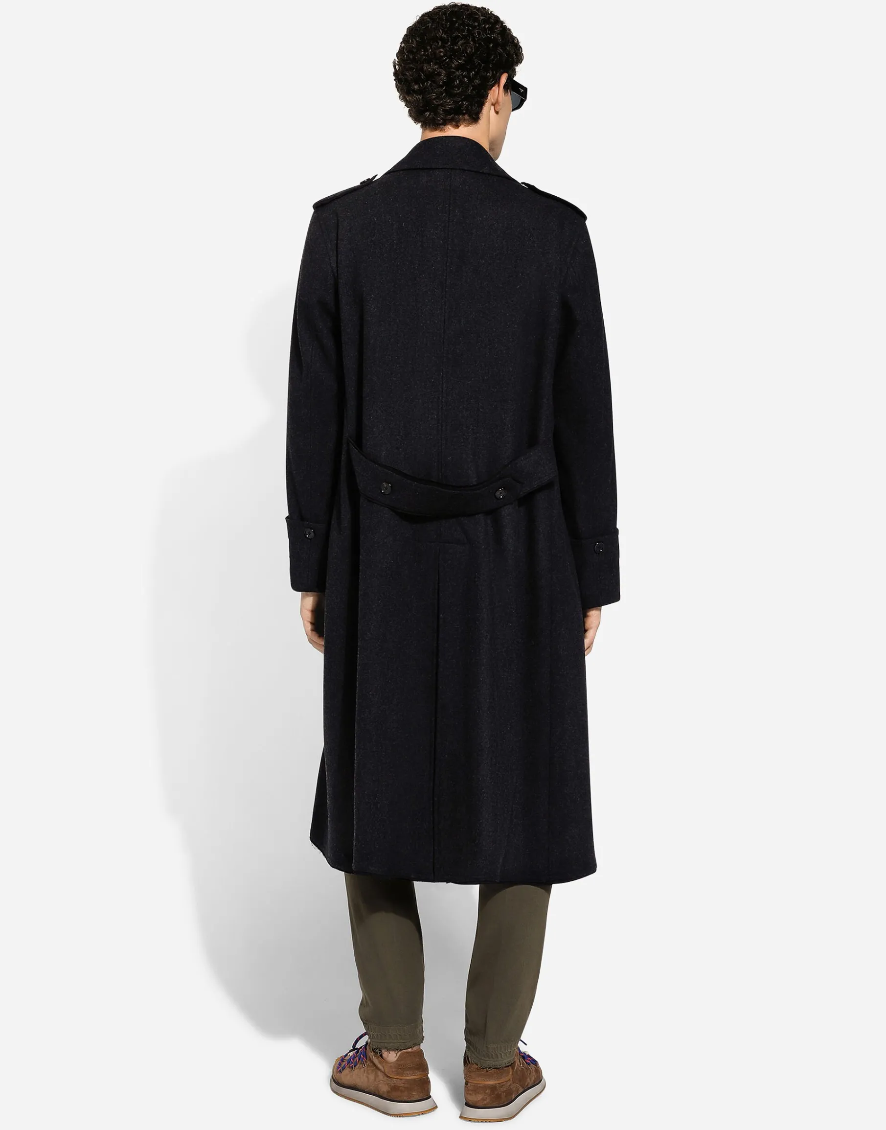 Double-breasted cashmere pea coat