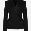 Double-breasted Dolce tuxedo jacket in double stretch wool