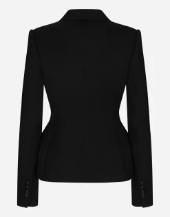 Double-breasted Dolce tuxedo jacket in double stretch wool
