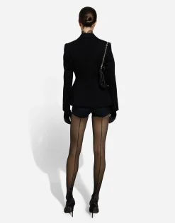 Double-breasted Dolce tuxedo jacket in double stretch wool