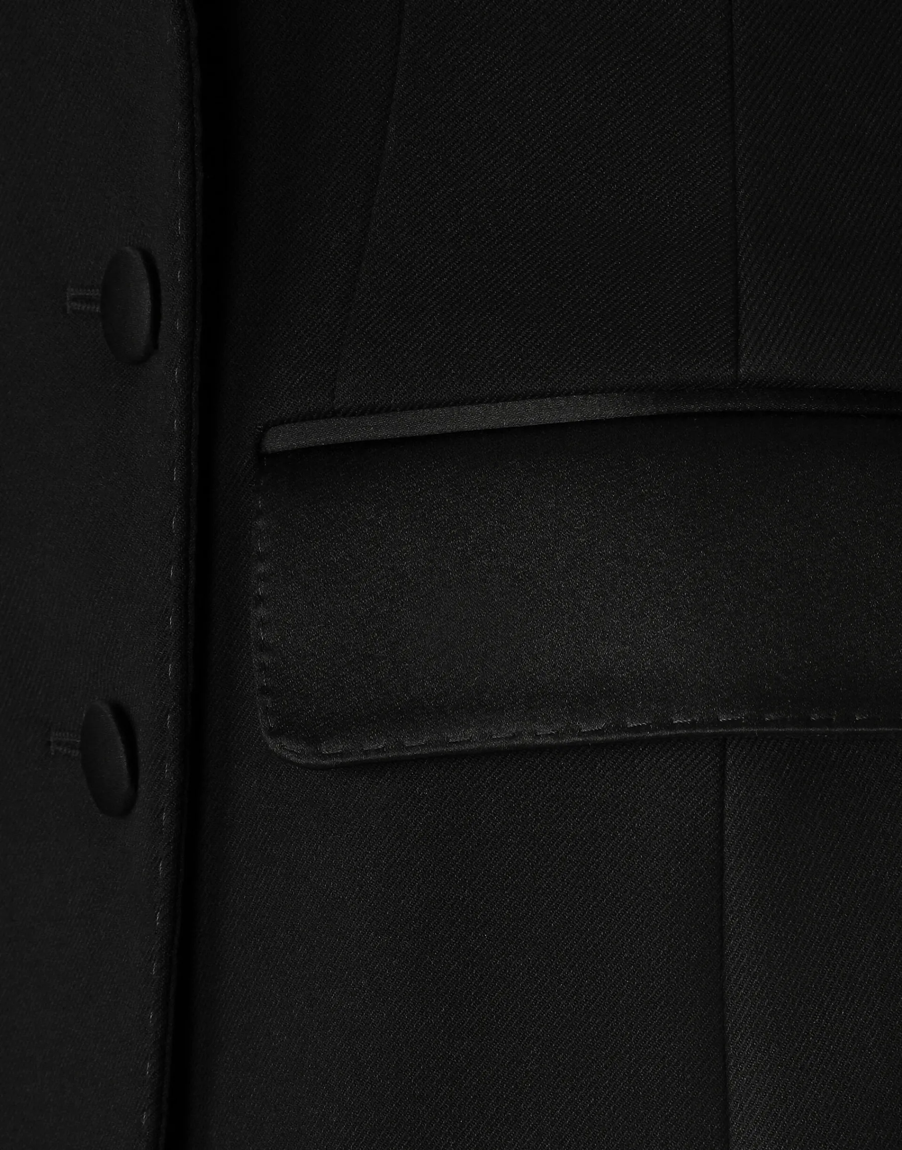 Double-breasted Dolce tuxedo jacket in double stretch wool