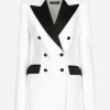 Double-breasted faille Turlington tuxedo blazer