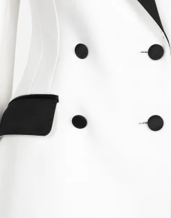 Double-breasted faille Turlington tuxedo blazer