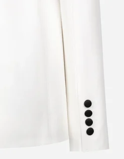 Double-breasted faille Turlington tuxedo blazer