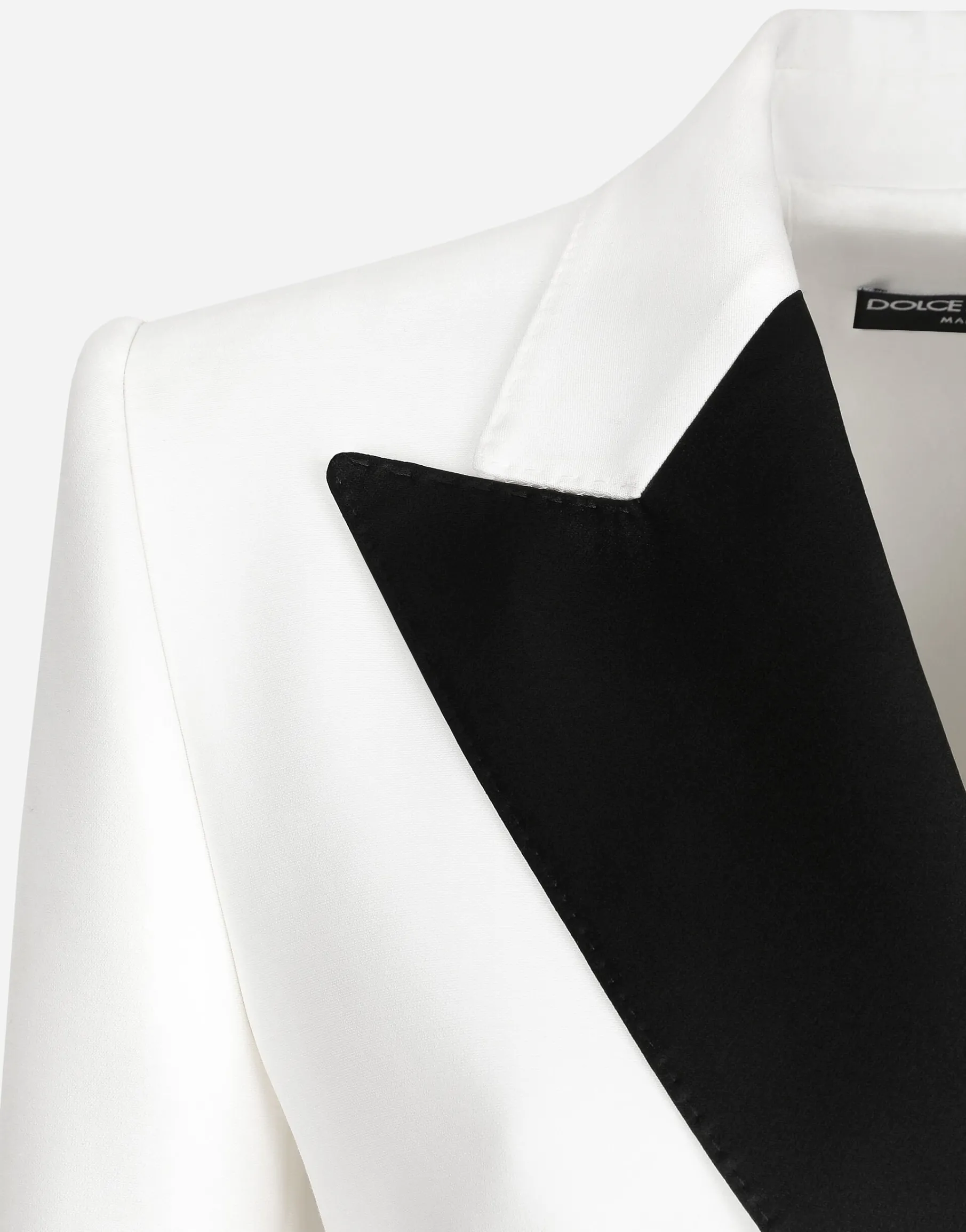 Double-breasted faille Turlington tuxedo blazer