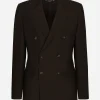 Double-breasted linen Taormina jacket