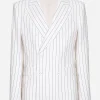Double-breasted pinstripe Sicilia-fit jacket