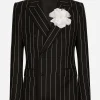 Double-breasted pinstripe Sicilia-fit jacket