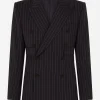 Double-breasted pinstripe stretch wool Sicily-fit suit